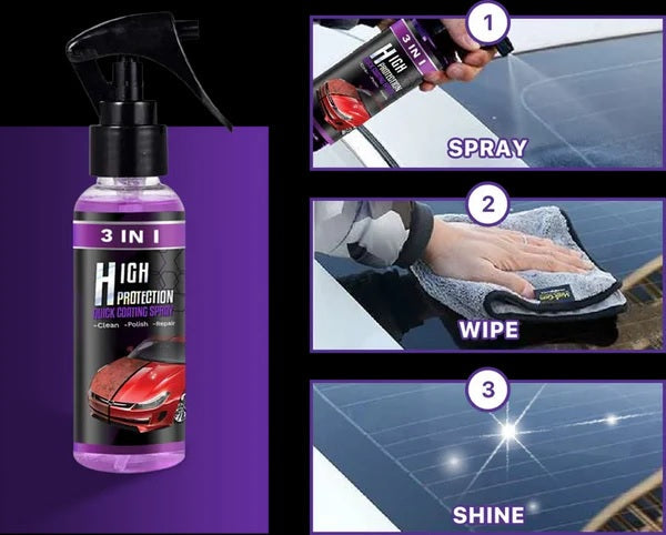3 in 1 High Protection Car Coating Spray